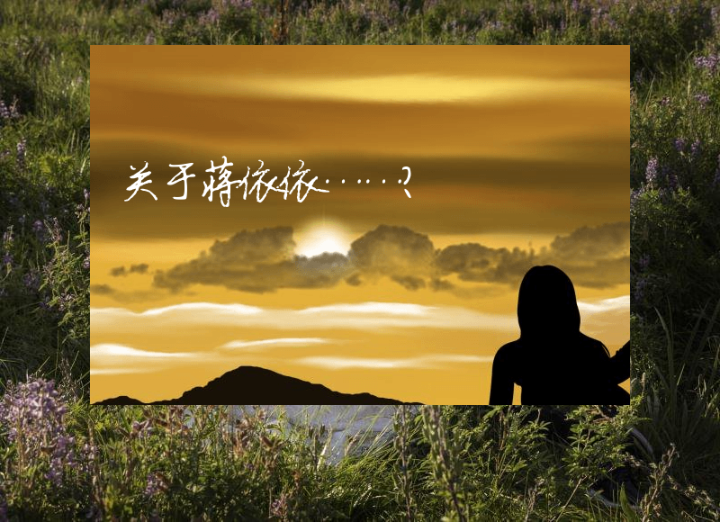 关于蒋依依……？