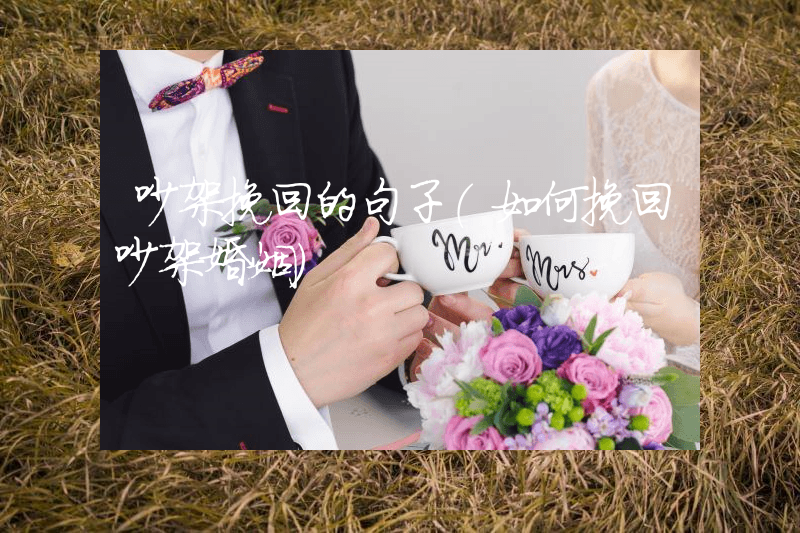 吵架挽回的句子（如何挽回吵架婚姻）
