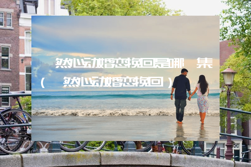 怦然心动婚恋挽回是哪一集（怦然心动婚恋挽回）