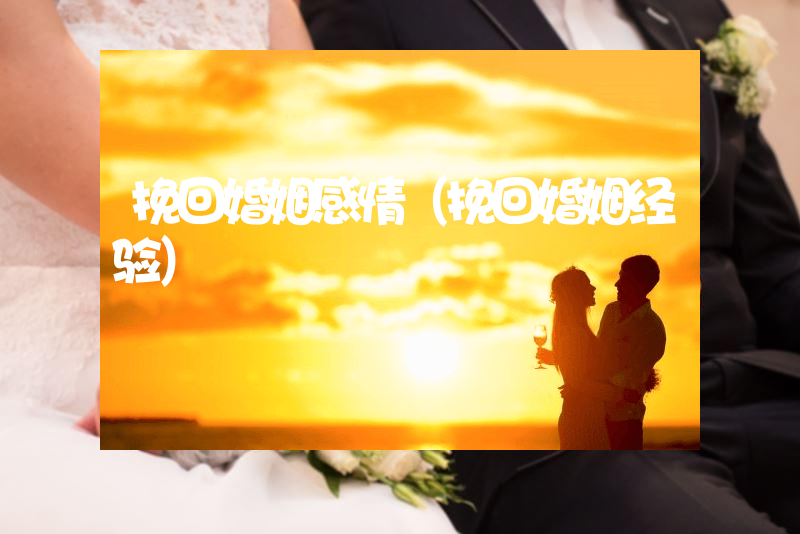 挽回婚姻感情（挽回婚姻经验）