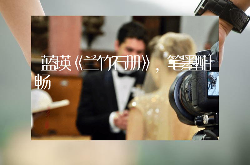 蓝瑛《兰竹石册》，笔墨酣畅